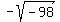 \"-sqrt%28-98%29\"