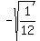 -sqrt%281%2F12%29