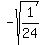 -sqrt%281%2F24%29+