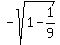 -sqrt%281+-+1%2F9%29