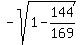 -sqrt%281+-+144%2F169%29