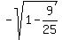 -sqrt%281+-+9%2F25%29