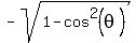 -sqrt%281+-+cos%5E2%28theta%29%29
