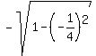 -sqrt%281-%28-1%2F4%29%5E2%29