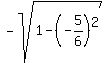 -sqrt%281-%28-5%2F6%29%5E2%29