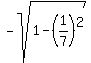 -sqrt%281-%281%2F7%29%5E2%29