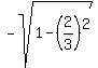 -sqrt%281-%282%2F3%29%5E2%29