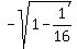 -sqrt%281-1%2F16%29