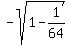 -sqrt%281-1%2F64%29