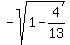 -sqrt%281-4%2F13%29