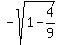 -sqrt%281-4%2F9%29