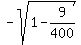 -sqrt%281-9%2F400%29