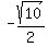 -sqrt%2810%29%2F2