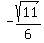 -sqrt%2811%29%2F6