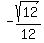 -sqrt%2812%29%2F12