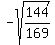 -sqrt%28144%2F169%29