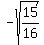 -sqrt%2815%2F16%29