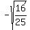 -sqrt%2816%2F25%29