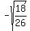 -sqrt%2818%2F26%29