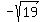 -sqrt%2819%29