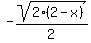-sqrt%282%282-x%29%29%2F2