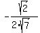 -sqrt%282%29%2F%282%2Asqrt%287%29%29