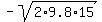 -sqrt%282%2A9.8%2A15%29