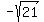 -sqrt%2821%29