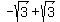 -sqrt%283%29%2Bsqrt%283%29