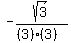 -sqrt%283%29%2F%28%283%29%283%29%29