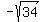 -sqrt%2834%29