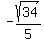 -sqrt%2834%29%2F5