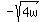 -sqrt%284w%29