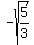 -sqrt%285%2F3+%29