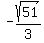 -sqrt%2851%29%2F3