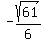 -sqrt%2861%29%2F6
