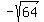 -sqrt%2864%29