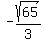 -sqrt%2865%29%2F3