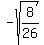 -sqrt%288%2F26%29