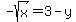 -sqrt%28x%29=3-y