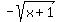 -sqrt%28x%2B1%29