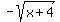 -sqrt%28x%2B4%29