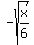 -sqrt%28x%2F6%29