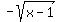 -sqrt%28x-1%29