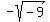-sqrt+%28-9%29