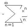 -sum%28x%5En%2Fn%2Cn=1%2Cinfinity%29