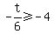 -t%2F6%3E=-4