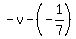 -v-%28-1%2F7%29