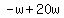 -w%2B20w