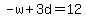 -w%2B3d=12